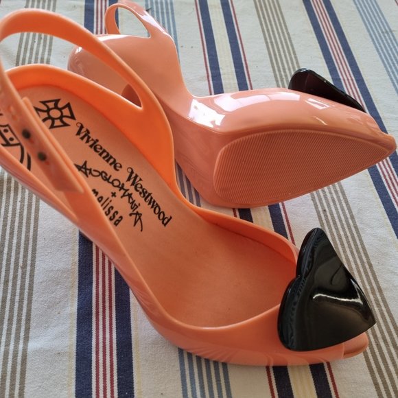Vivienne Westwood x Melissa peep toe heart pumps - Picture 6 of 6
